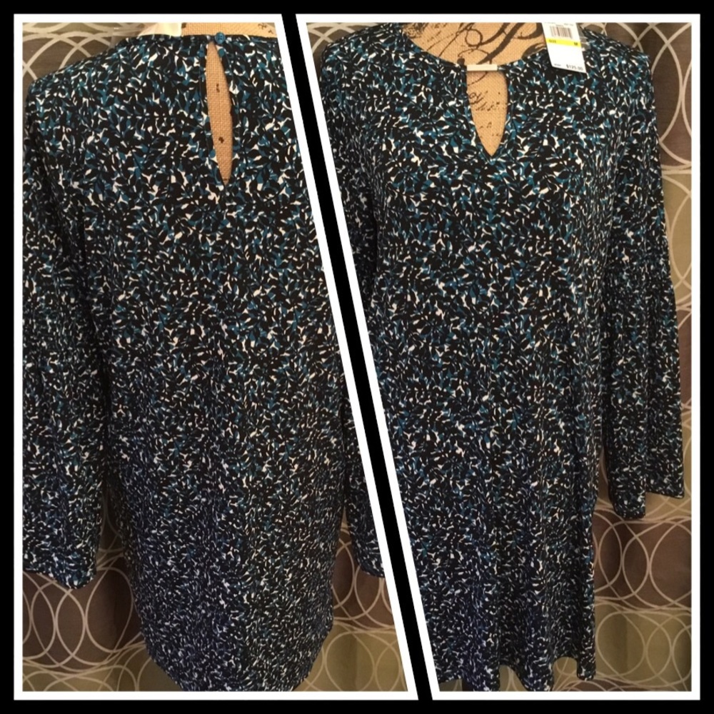 MICHAEL Michael Kors Deep Teal Leaf Dress NWT Med